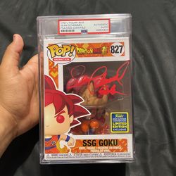 Autographed Goku Funko