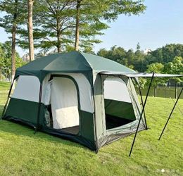 Brand New 4-6 Person Family Camping Tent - 2 Rooms & Living Area