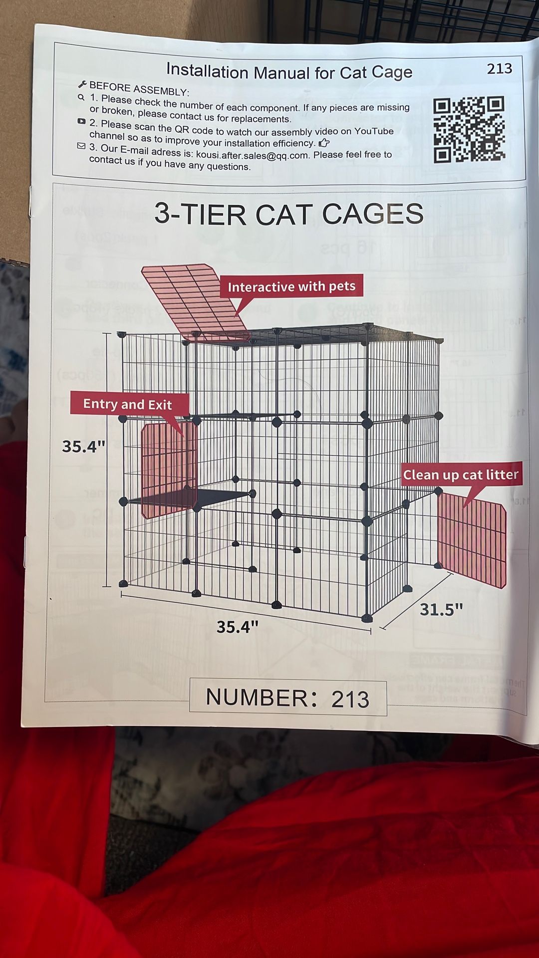 3-Tier Cat Cage