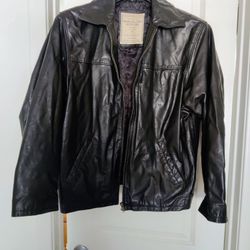 Woodland Active Outfitters Mens Leather Jacket