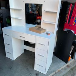 Brand New MAKE UP VANITY ( 54” H X 45” x 16” )