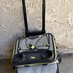 Titan Portable Collapsible Ice Chest With Wheel Wheels