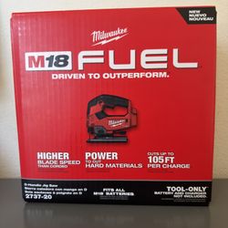 💎 NEW 💎Milwaukee M18 FUEL 18V Lithium-Ion Brushless Cordless Jig Saw (Tool-Only)