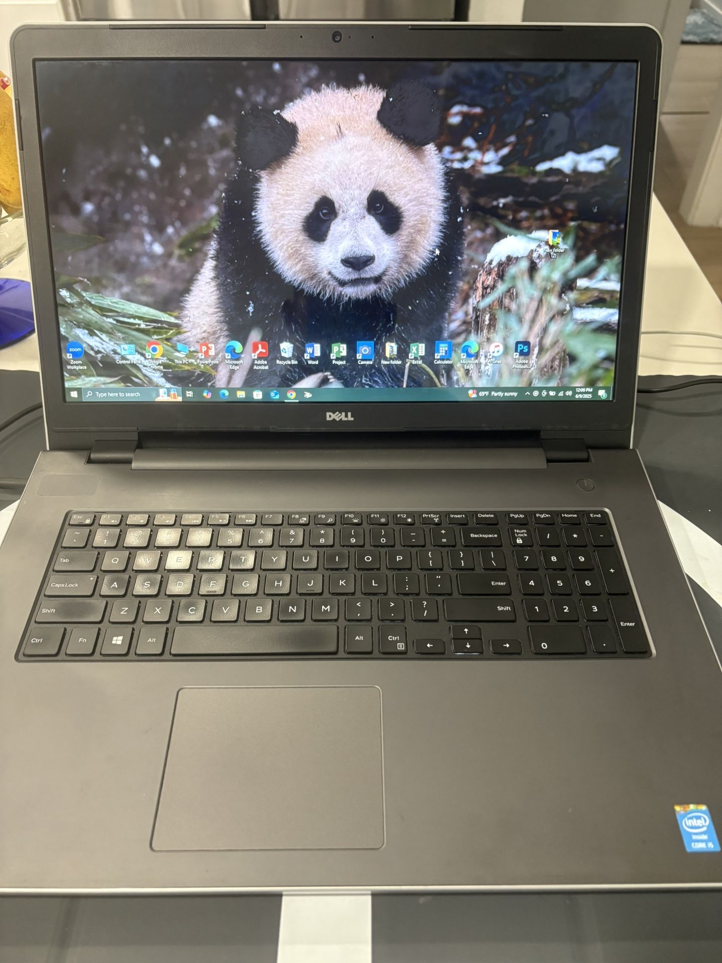 i5…i5…i5…i5. DELL INSPIRON model # 5758 LAPTOP WINDOWS 10 Professional ……… FULLY LOADED with MICROSOFT and PHOTOSHOP … installed and activated. (Y