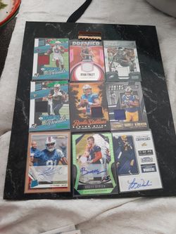 6 Game Use and 3 Autograph Football cards