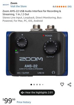 Zoom AMS-22 USB Audio Interface