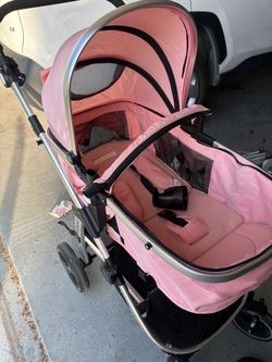 Pink stroller