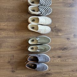 Selling 4 pairs of Vans Slip-ons