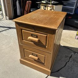 Wood File Cabinet