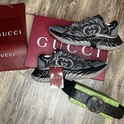 Gucci Shoes With Belt Brand New Sneakers With Box And Dust Cover 