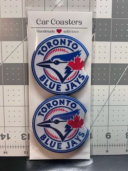 Toronto Blue Jays Handmade Car Coasters Set of 2