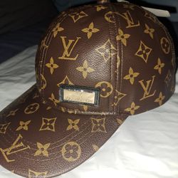 Louis Vuitton Lambskin Monogram Leather Hat