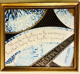 Gilded, Framed National Poetry Month Poster