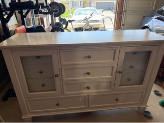 White Storage Dresser – $200