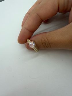 10KT Real Gold Engagement Ring For Her