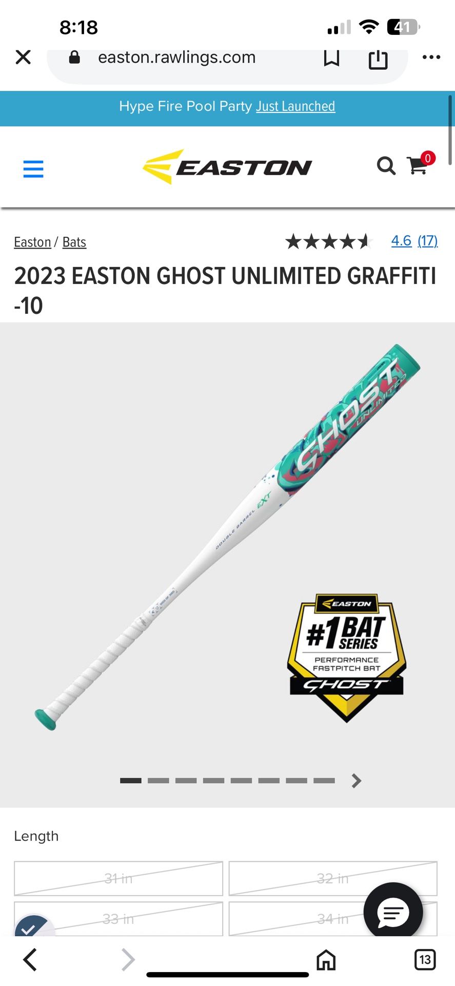Easton Ghost Graffiti Unlimited 2023