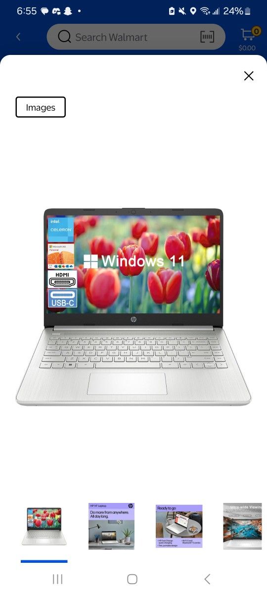 Hp Laptop 14" HD Brightveiw
