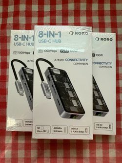 RORO. 8 In 1 USB - C Hub Docking Station.