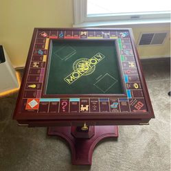 Franklin Mint Monopoly Table With Accessories 