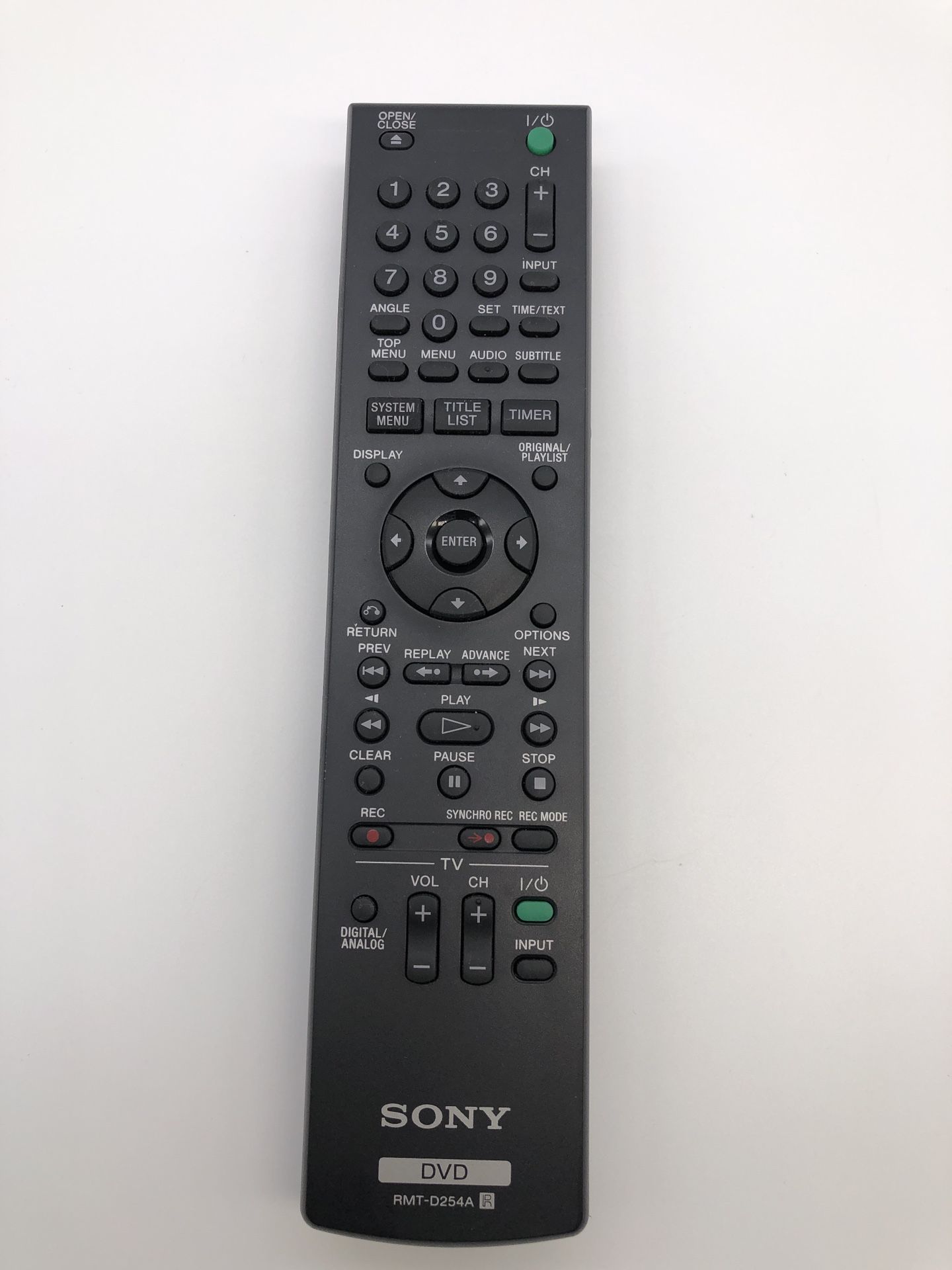 Sony DVD remote control