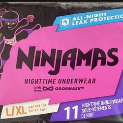 Pampers Ninjamas Girls Size L/Xl for Sale in North Las Vegas, NV