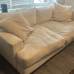 Super Comfortable Off White / Beige Sofa