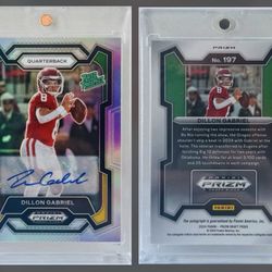 Dillon Gabriel - 2024 Panini Prizm Draft Picks - Silver Prizm - Autographs