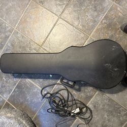 Epiphone Les Paul Guitar, Vox Amp, and Hard shell Case 