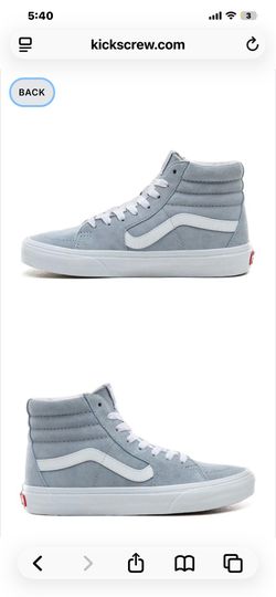 Vans - PIG Suede SK8-HI Skate High Sneakers Light Blue