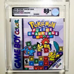 Sealed POKÉMON PUZZLE CHALLENGE Nintendo Gameboy Color VGA 80+ Pokemon Not WATA