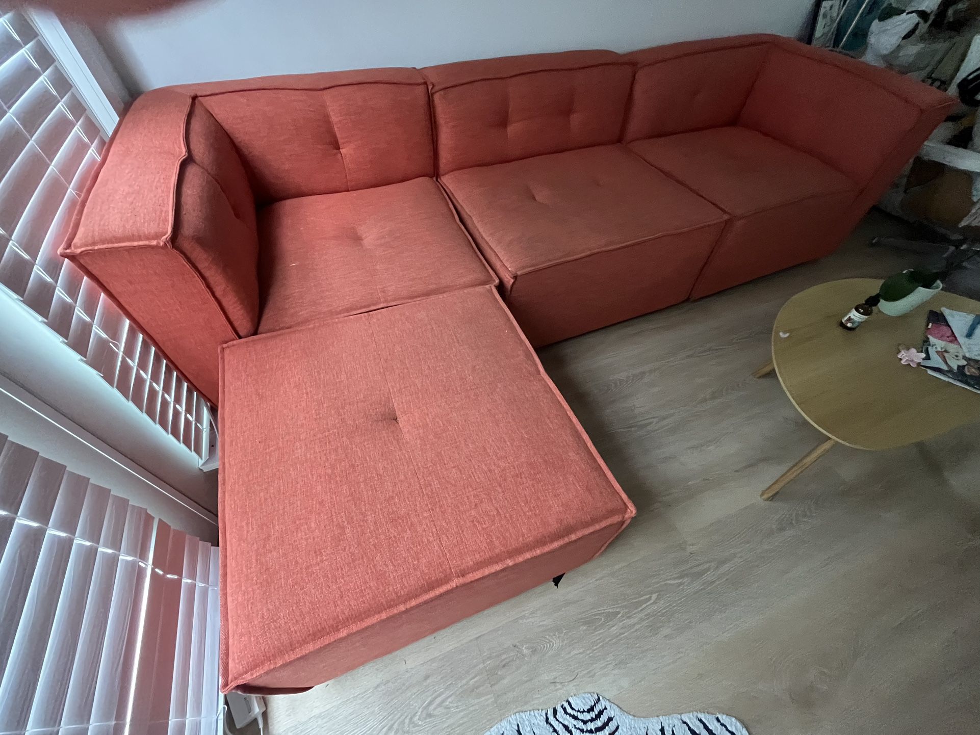 Modular Joybird sofa- Pumpkin Color -Can Deliver