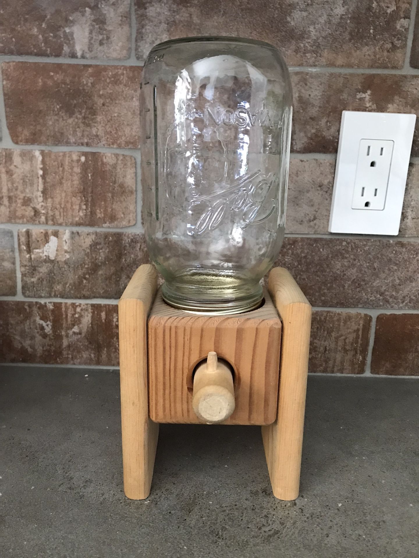 Cutest Country Candy Dispenser, Fill The Jar Put Your Hand Under And Turn The Handle