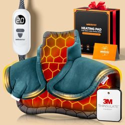 NEW - Heating Pad Graphene-Infused With 6 Heat Options