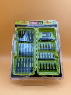 RYOBI A963401 34-PIECE IMPACT RATED DRIVING BIT SET NEW
