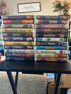 Lot of 51 Disney & Classic VHS Tapes As-Is