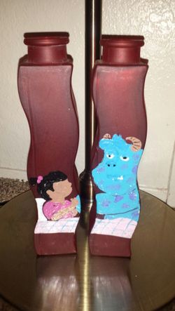 Handpainted flower vases