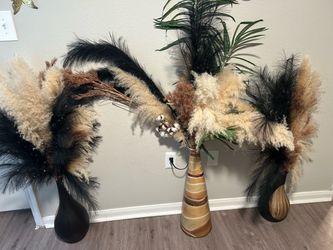 Pampas Grass & Vase