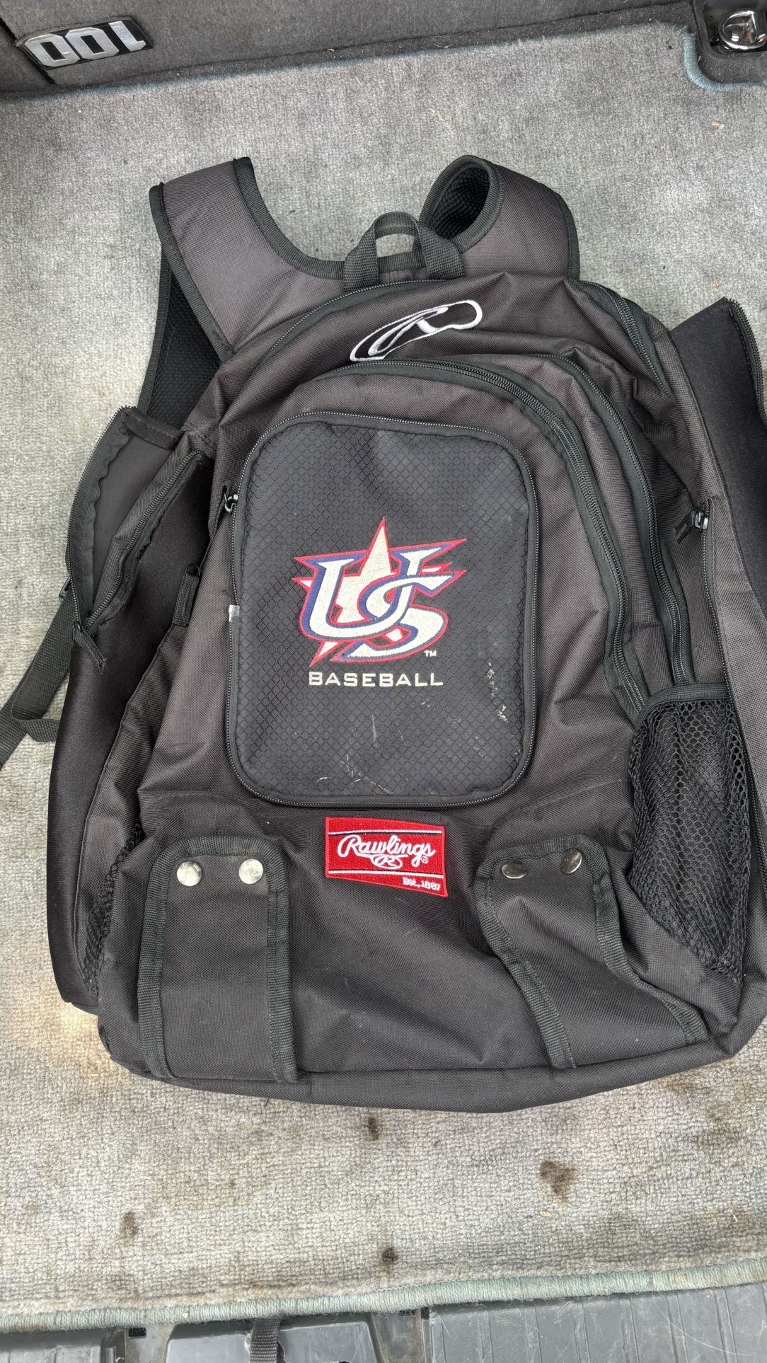 USA Baseball bag/ With Bat Holder