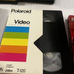 Vintage Polaroid Supercolor T-120 Blank VHS Video Cassette