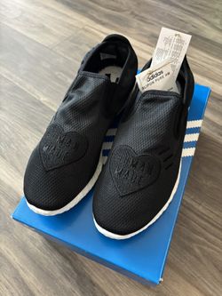 Adidas x Human Made Pure Slip-On Boost Shoes "Black" Size 8