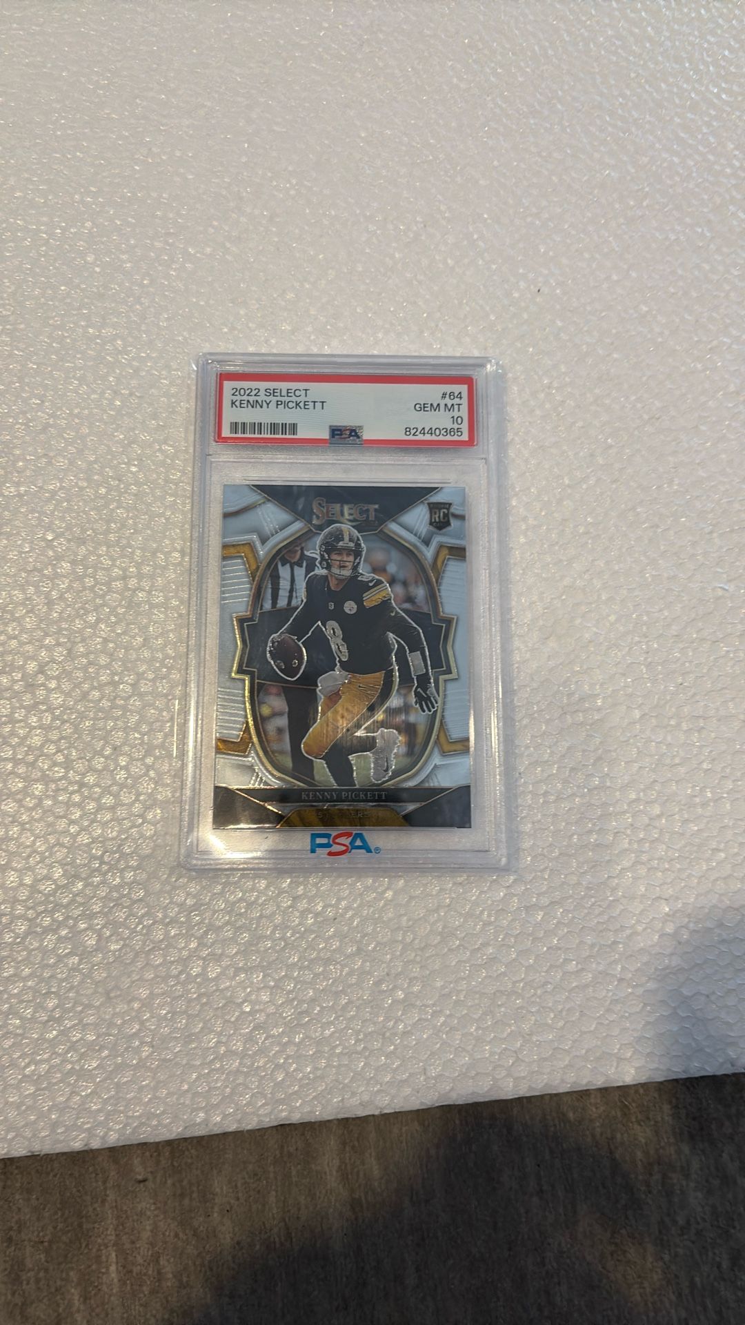 2022 Kenny Pickett Panini Select #64 Rookie Card PSA 10
