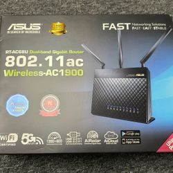 Asus RT-AC68U Wi-Fi 5 IEEE 802.11ac Ethernet Wireless Router