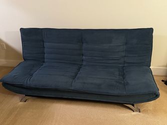 Dania Blue Futon / Sofa Bed – Excellent Condition