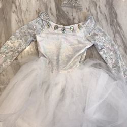 White Ballet Costume And Headpiece (Weissman Dance Costumes) (Small Child) 