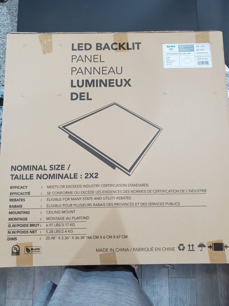 2ft x 2ft LED Ceiling Panel Light