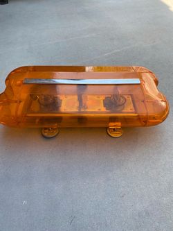 Amber Magnetic Rooftop Emergency Warning Light Bar