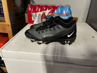Black/Grey Nike Vapor Edge Football Cleats