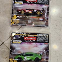 Carrera GO!! Electric Slot Cars Lot of 2 Lamborghini & Ferrari Sealed Unopened