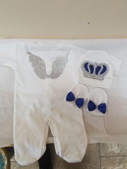 Baby onesie with wings set to your little angel (0-3)