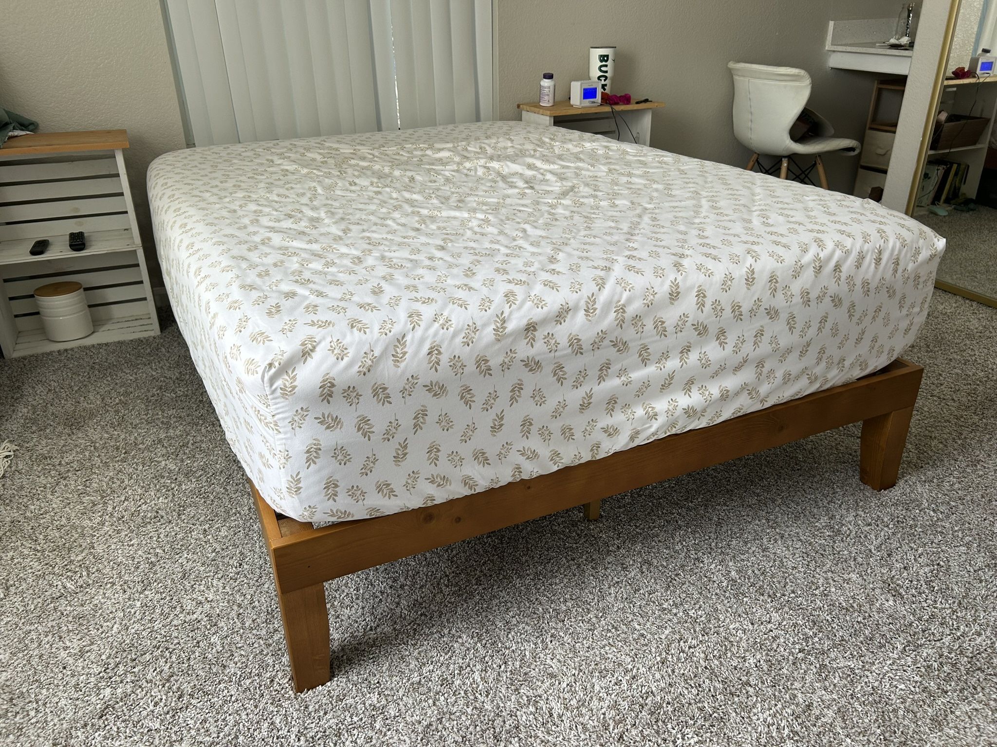 Full Size Solid Wood Bed Frame